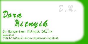 dora mitnyik business card